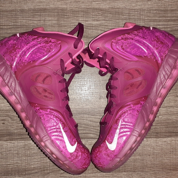 Nike Air Max Hyperposite Raspberry Red/Pink Foil Size 11 Basketball Shoe - Picture 5 of 7